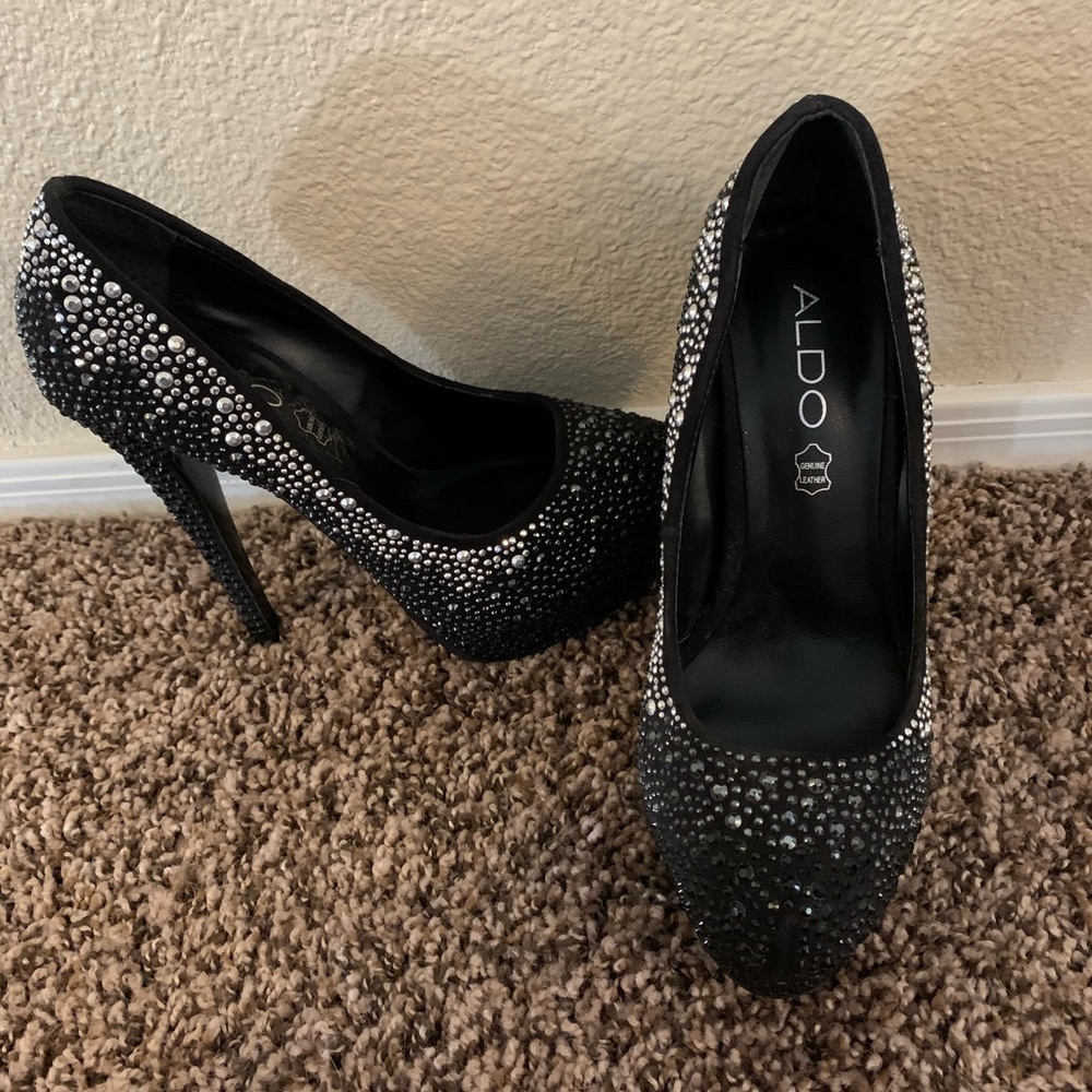 Aldo glitter heels
